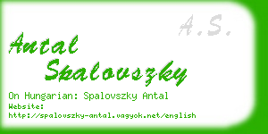antal spalovszky business card